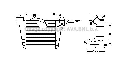 AVA QUALITY COOLING Välijäähdytin ST4036